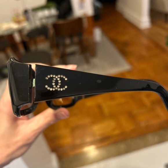 CHANEL Vintage Sunglasses 5064-B Black c 501/13 size 61-17 125 made in Italy - Picture 4 of 8